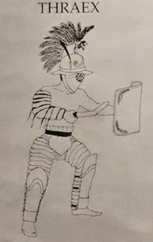 Samnite Gladiator Drawing
